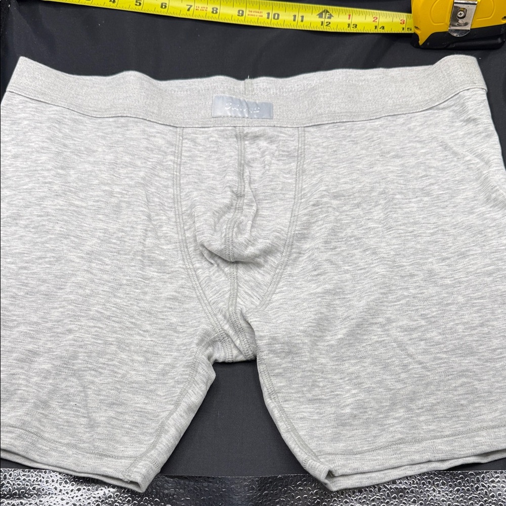 Skims XL New Heather Gray Boxer Briefs - Comfortable Support